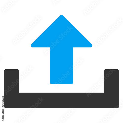 Upload Container Flat Icon