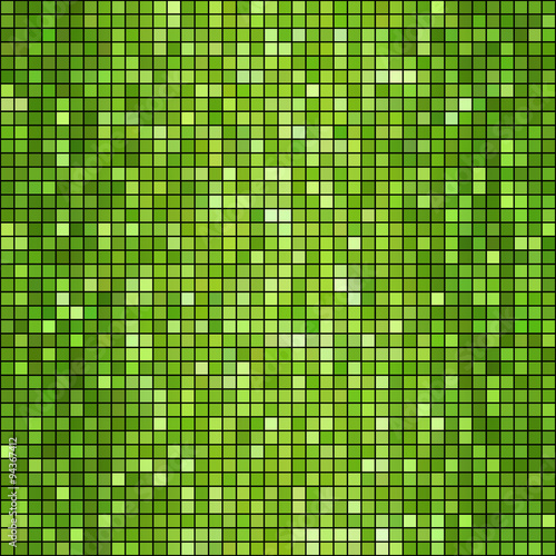 Vector green mosaic background