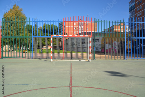 фотографія cancha de fútbol sala al aire libre