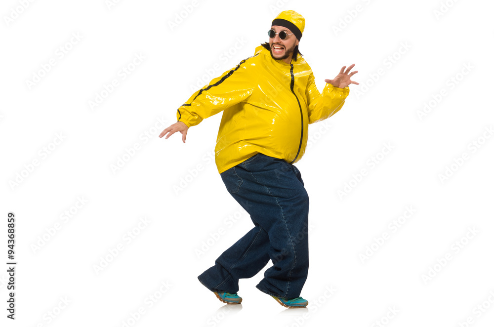 Overweight man isolated on the white Overweight man isolated on the white