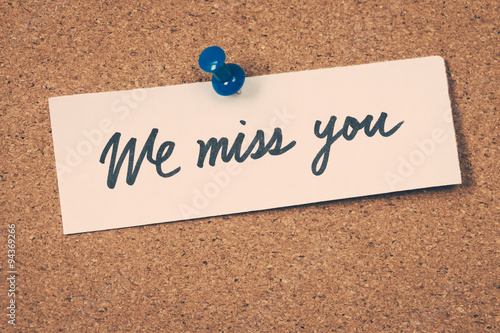 Εκτύπωση καμβά we miss you
