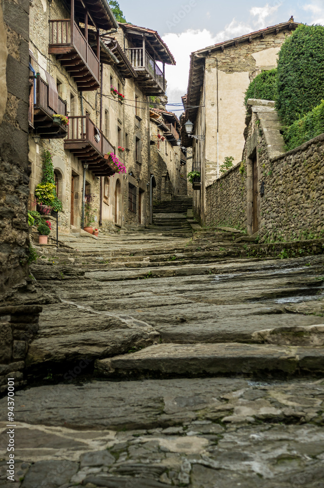Ancient steps from the medieval times of Europe