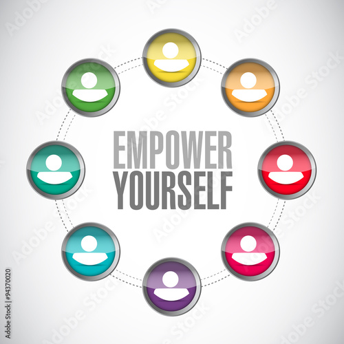 Empower Yourself connections sign concept © alexmillos