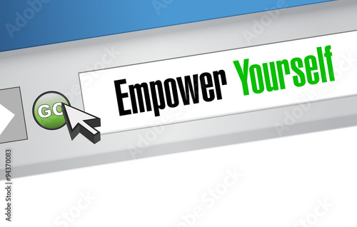 Empower Yourself website sign concept