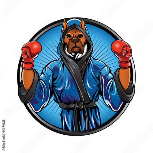 colored boxing boxer