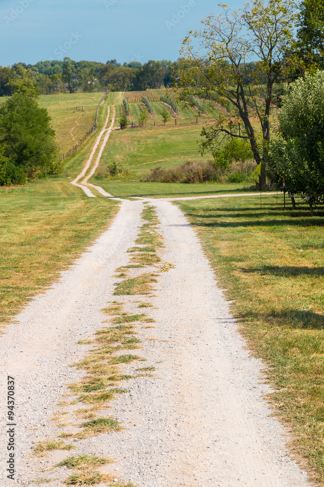 Farm gravel road Farm gravel road