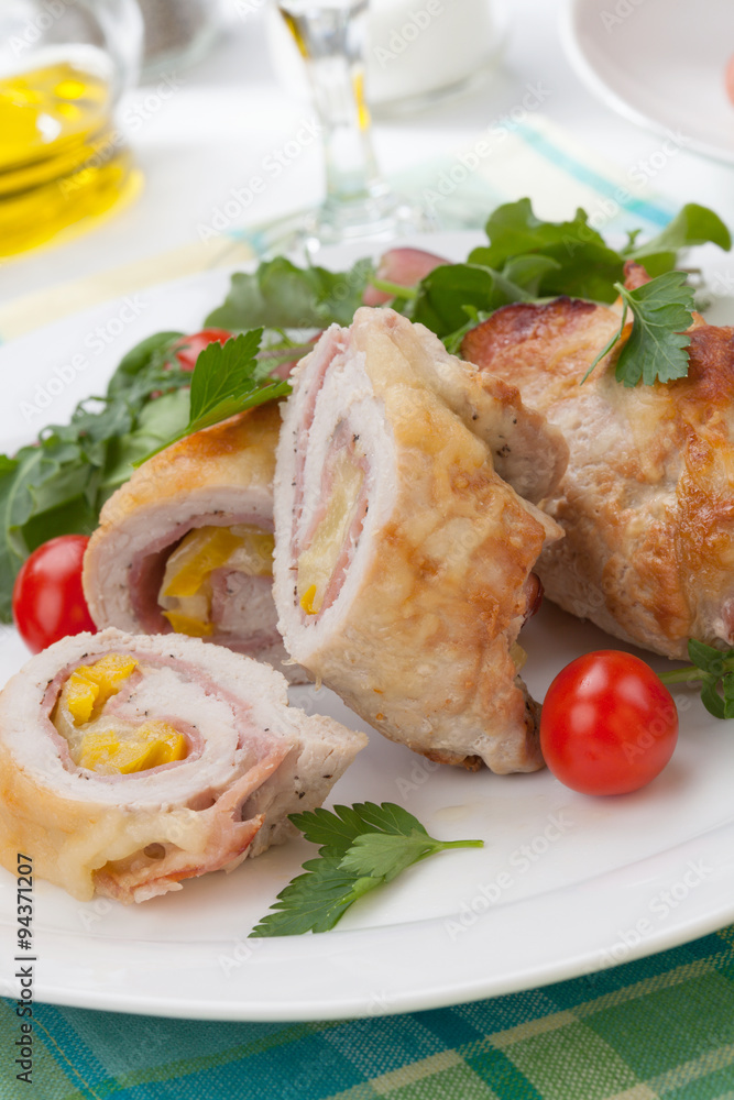 Chicken Prosciutto Roulade Chicken Prosciutto Roulade