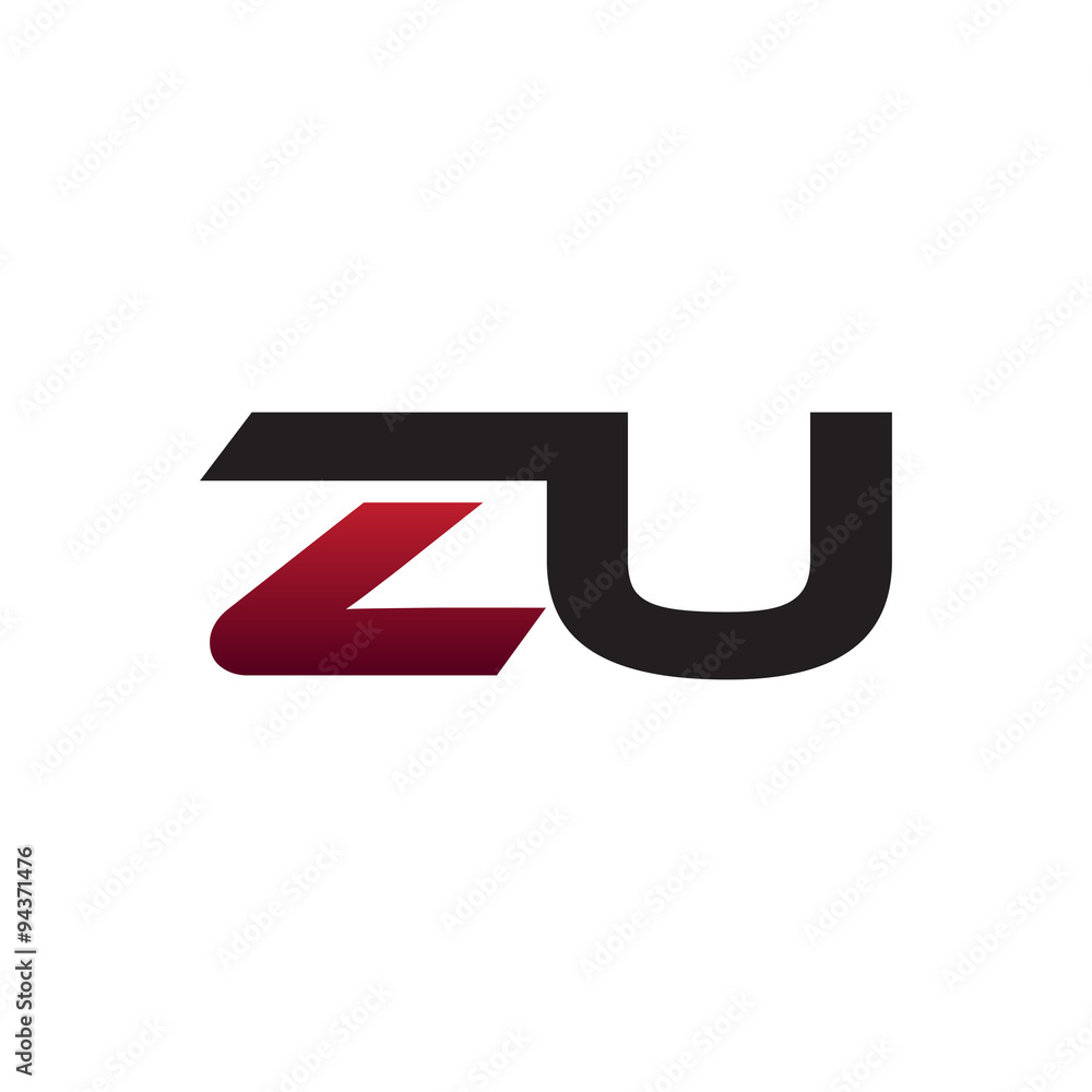 Modern Initial Logo ZU Modern Initial Logo ZU