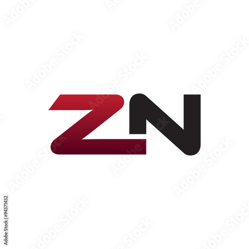 Modern Initial Logo ZN