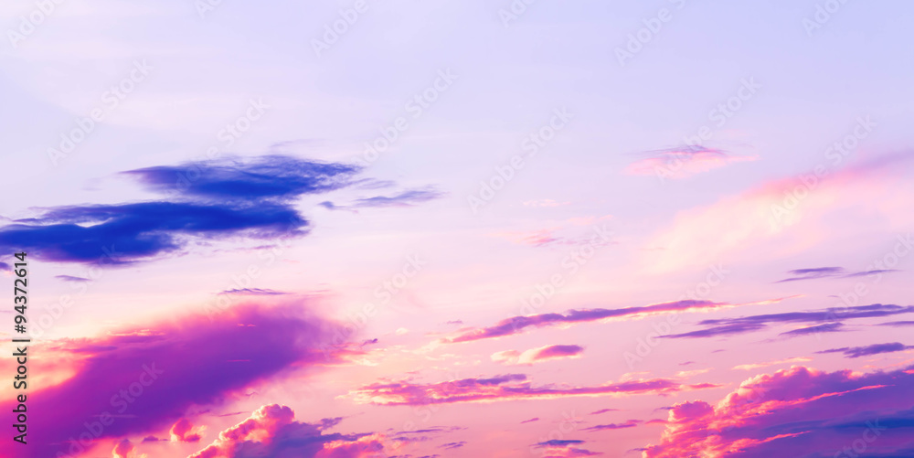 Obraz premium Sunset sky and cloud