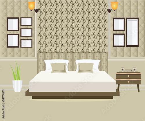 Bedroom interior design.