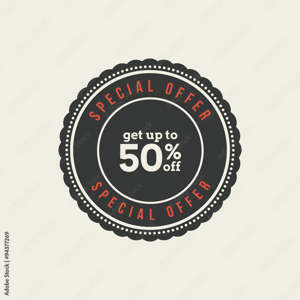 Fototapeta premium sales label