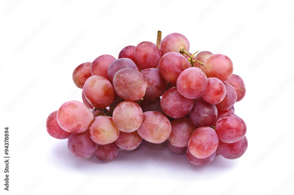 red grape isolated on white