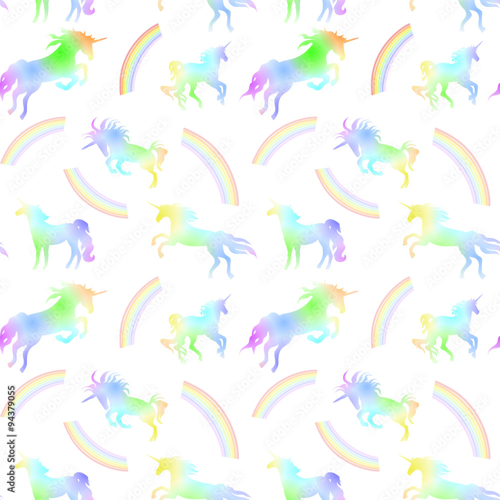 Obraz premium Unicorn seamless pattern
