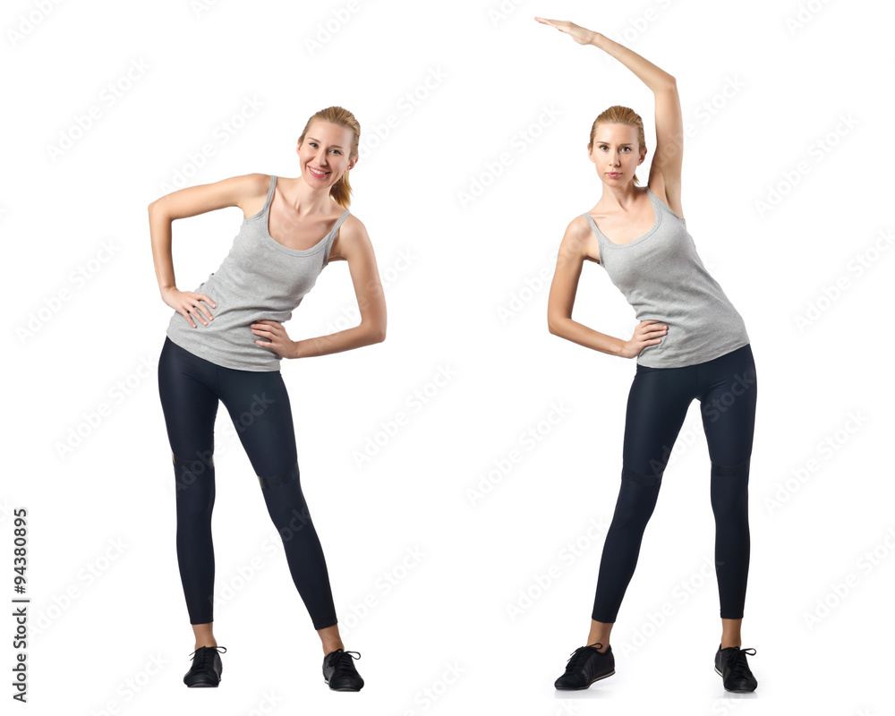 Concept of healthy lifestyle in set Concept of healthy lifestyle in set