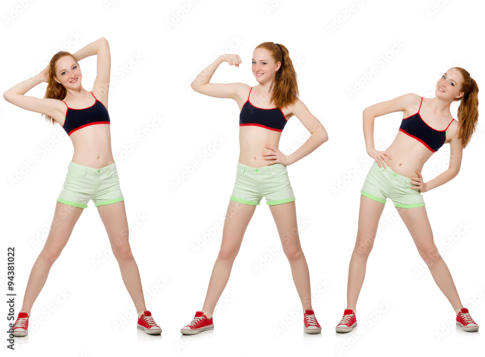 Concept of healthy lifestyle in set Concept of healthy lifestyle in set