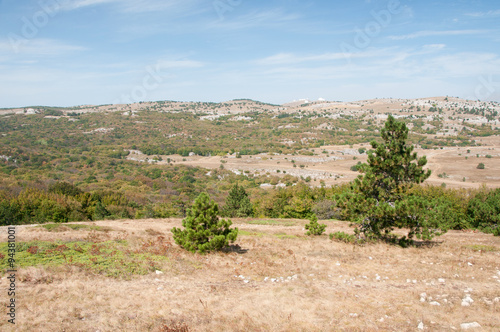 Plateau of 1234-metre high Ai-Petri mountain, southern Crimea