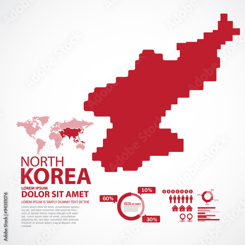 korea map infographic