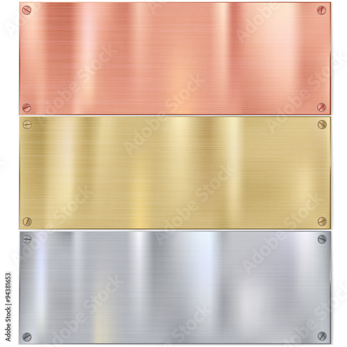 Shiny brushed metal
