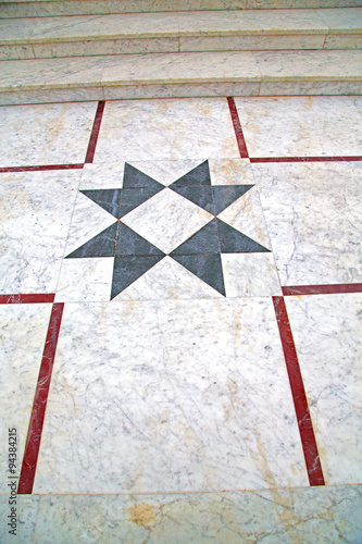 marble mosaic in the old city morocco africa