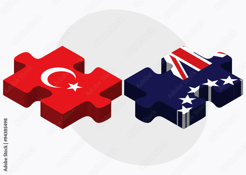 Turkey and Cook Islands Flags Turkey and Cook Islands Flags