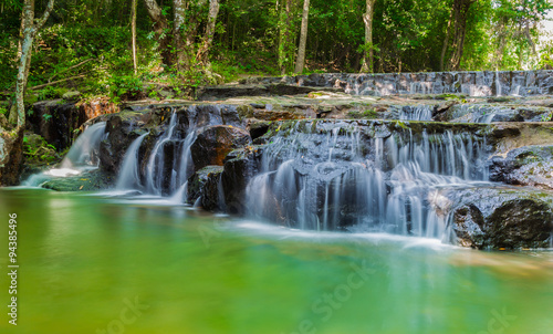 The waterfall at Namtok Samlan National Park  Saraburi Thailand