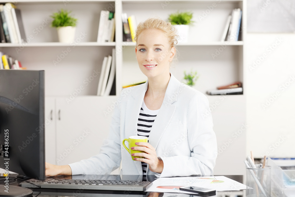Financial assistant portrait Financial assistant portrait