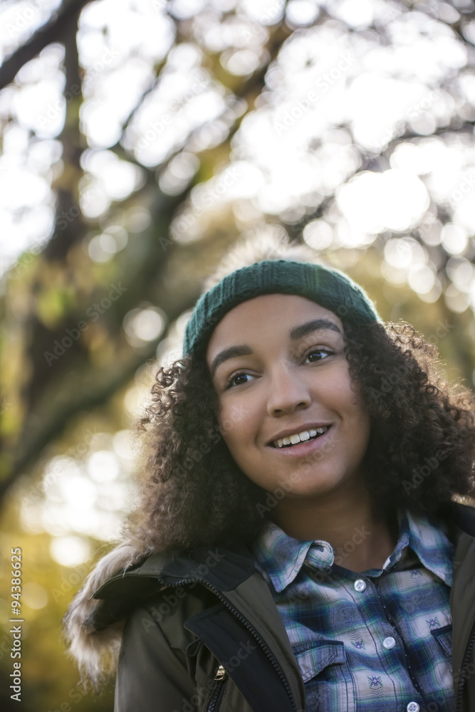 Beautiful Happy Mixed Race African American Girl Beautiful Happy Mixed Race African American Girl