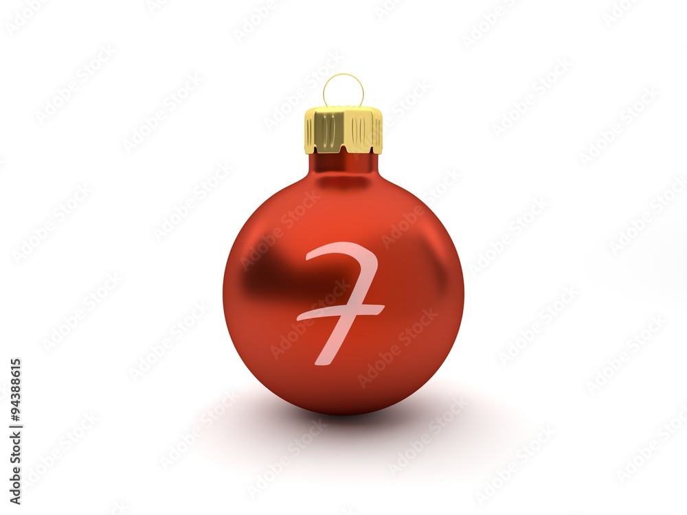Rote Weihnachtskugel Rote Weihnachtskugel