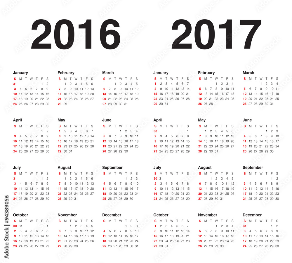 Calendar 2016 2017 Calendar 2016 2017