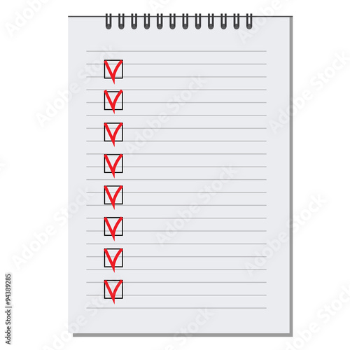 Vector list with text