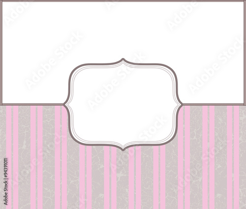 Vintage card background with classic texture. Pink color.Vector
