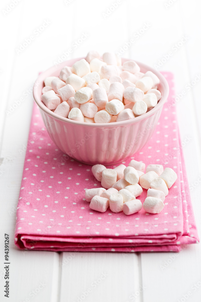 mini marshmallows in bowl mini marshmallows in bowl
