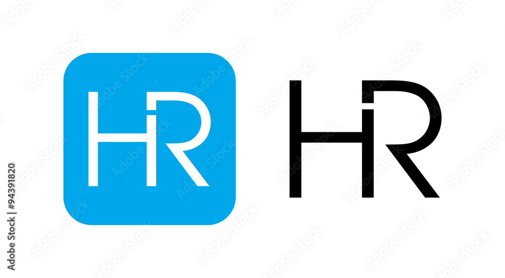 HR initials Logo HR initials Logo