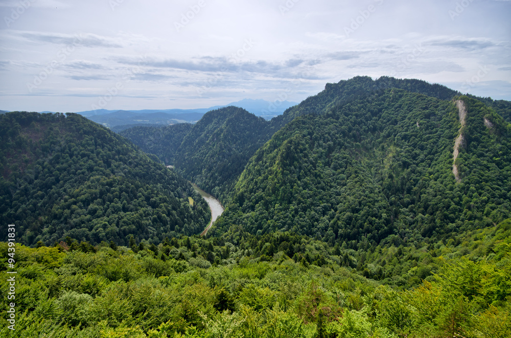 Dunajec river in Pieniny mountains - Poland