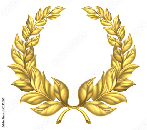Gold Laurel Wreath