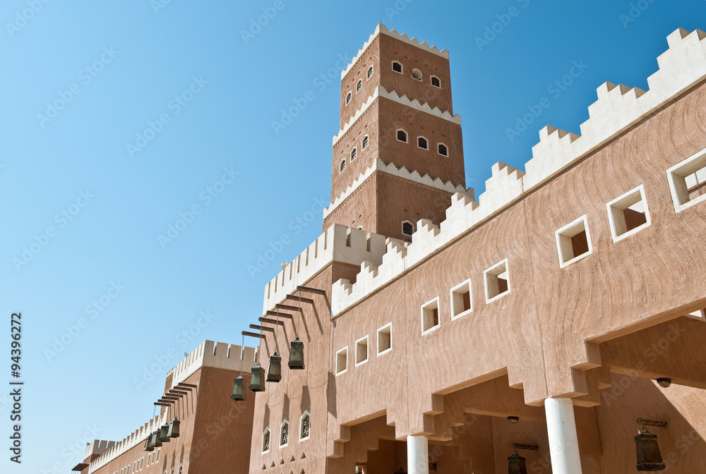 Saudi Arabia,a rebuilt palace in Dir'Aijah, the ancient kingdom capital, in Rijadh suburb