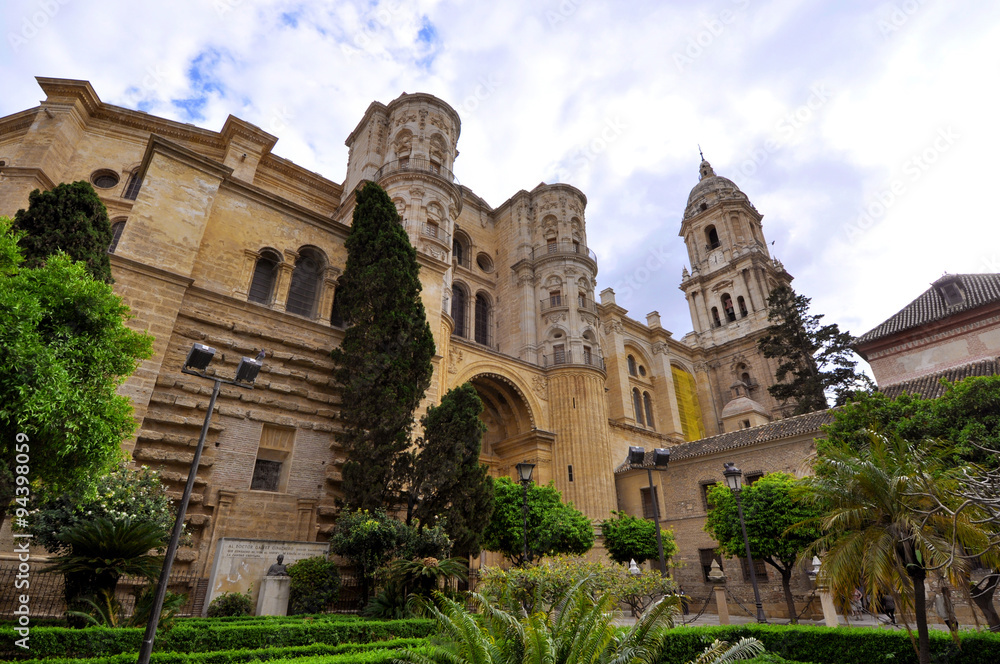 Malaga Cathedral view