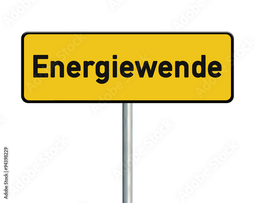 Energiewende 4 / Schild freigestellt