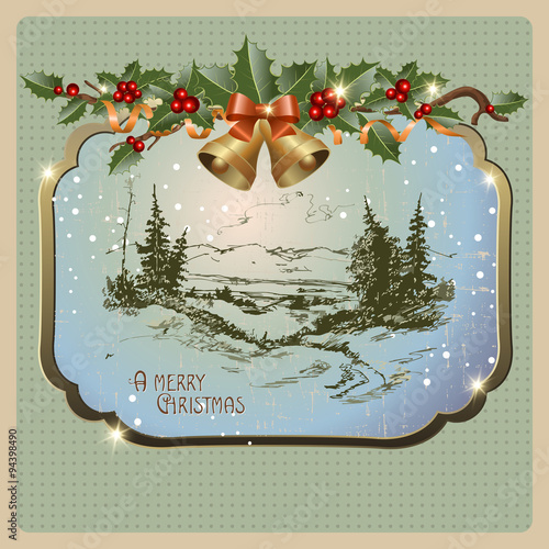 postcard with landscape