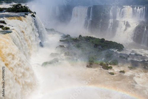 Iguacu  Iguazu  falls on a border of Brazil and Argentina