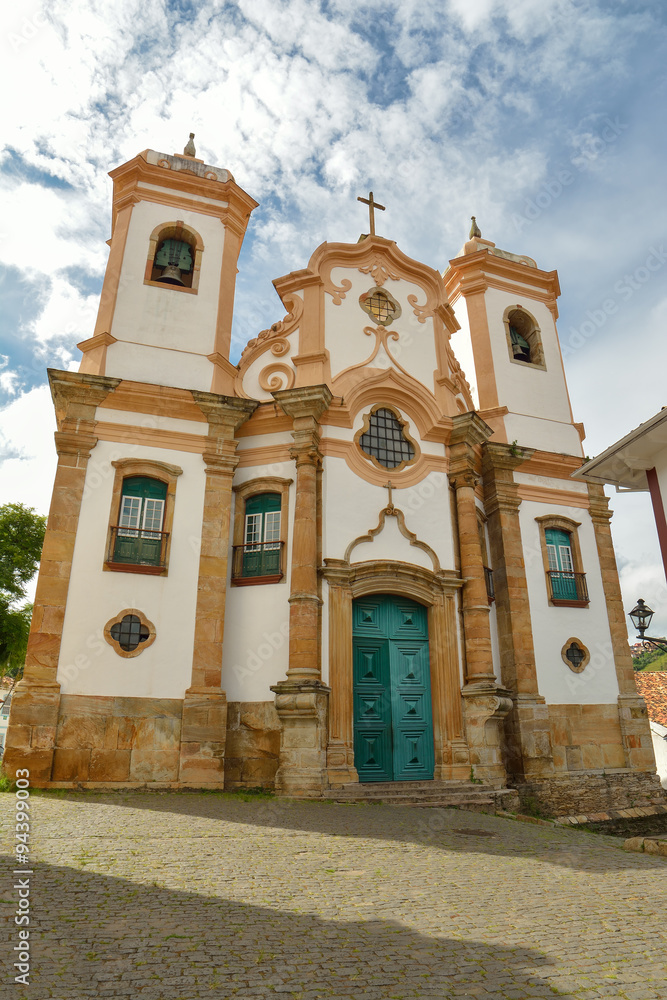 Fototapeta premium Historic Town Of Ouro Preto - Minas Gerais - Brazil - World Heri