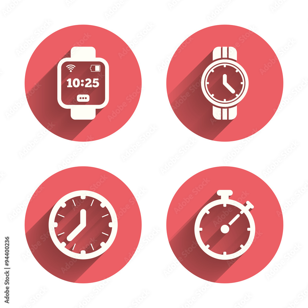 Smart watch. Mechanical clock time and timer. Smart watch. Mechanical clock time and timer.