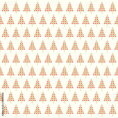 abstract shape chrismtas tree pattern design background vector 