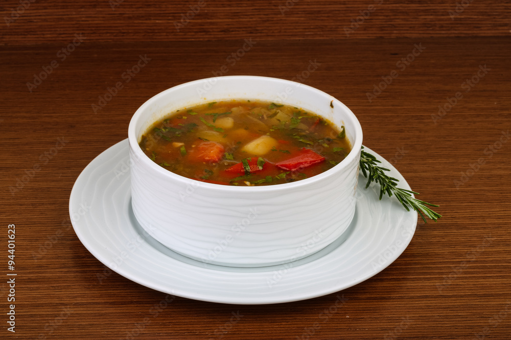 Caucasian soup - chanakhi Caucasian soup - chanakhi