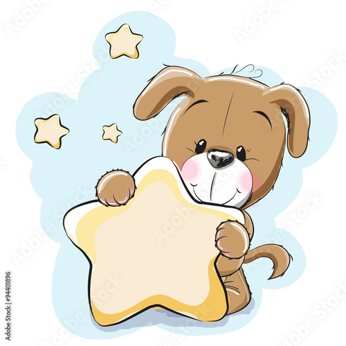 Dog with star