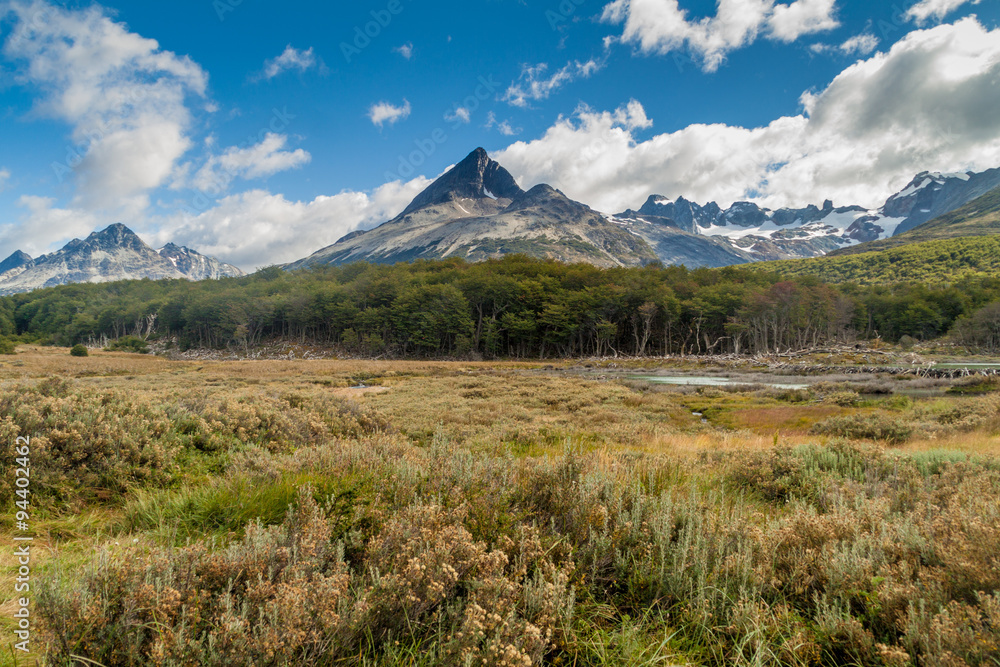 Mountains at Tierra del Fuego, Argentina