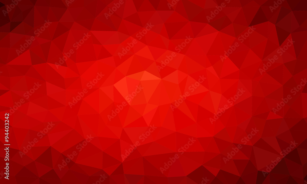 low poly background red 1 - obrazy, fototapety, plakaty 