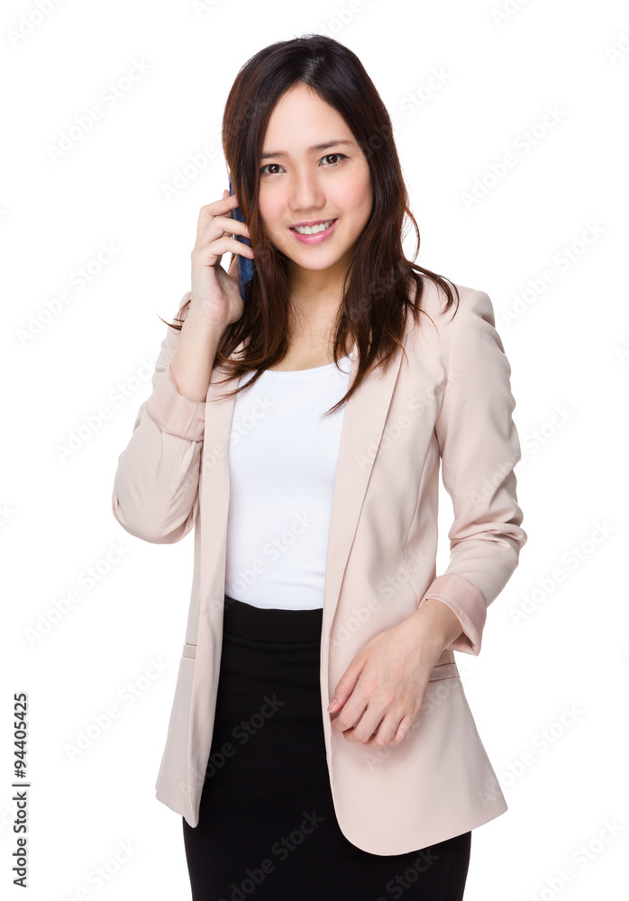 Young Buisnesswoman chat on the mobile phone Young Buisnesswoman chat on the mobile phone