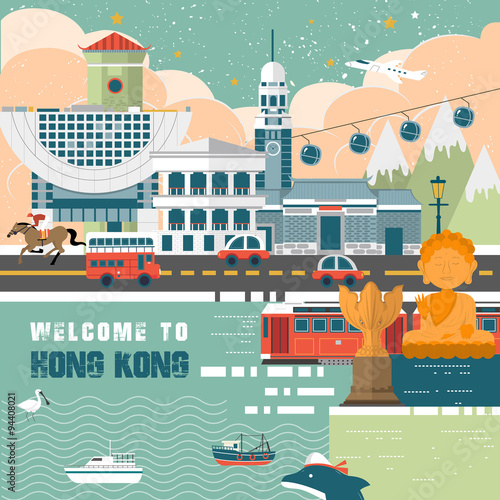 Hong Kong travel concept